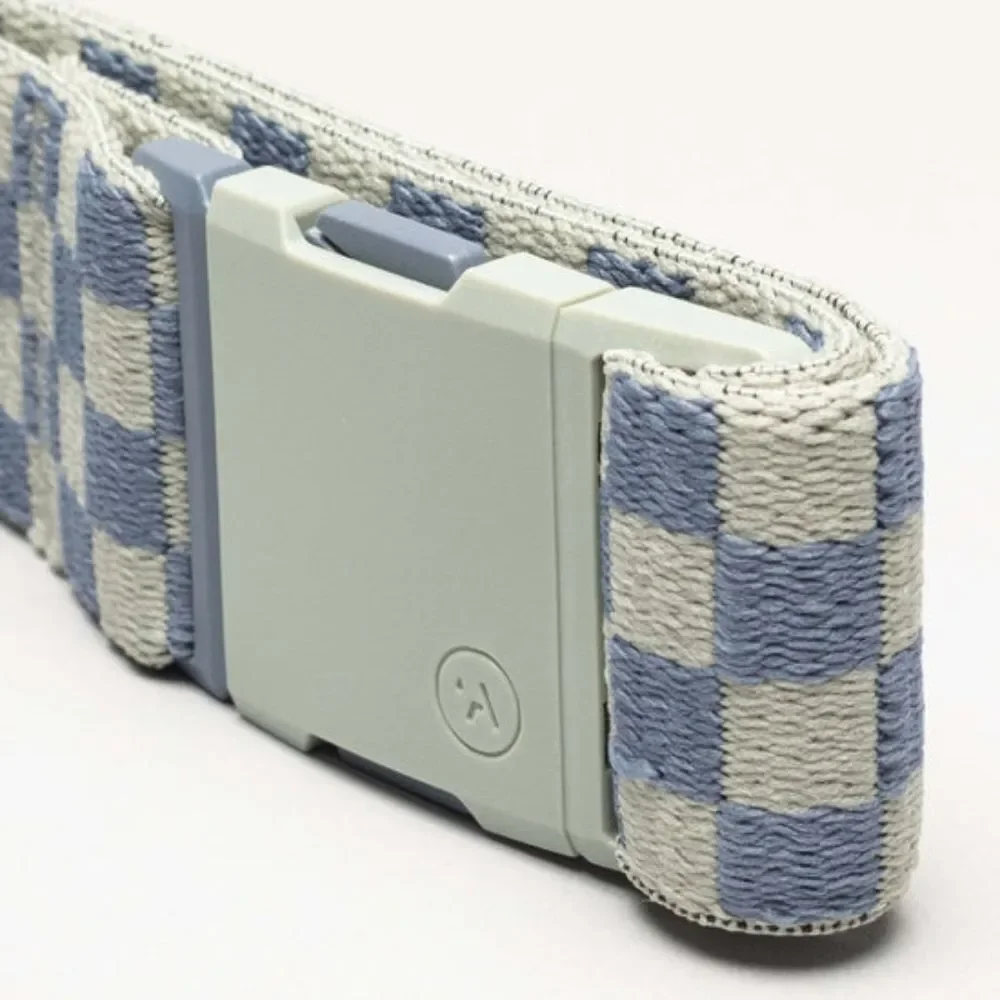 Arcade Check Sky Sage Belt